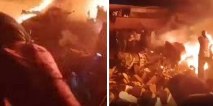 Askeri uçak yerleşim yerine düştü: 46 ölü