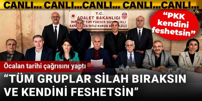 Son Dakika |Türkiye bu çağrıya kilitlendi! İmralı Heyeti açıklama yapıyor
