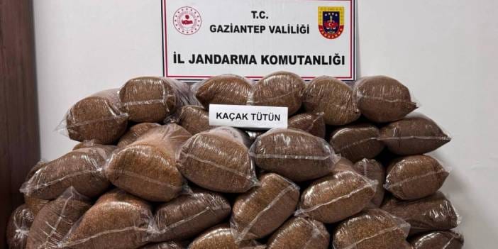 Gaziantep'te kaçakçılık operasyonu: 1 ton tütün yakalandı