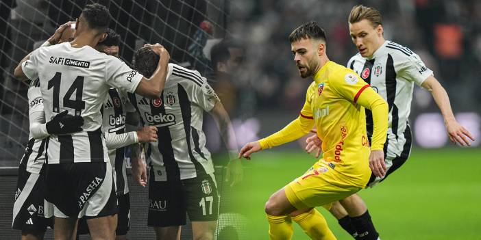 Beşiktaş Kayserispor'un serisini bitirdi: Solskjaer 10 yıl sonra bir ilki başardı