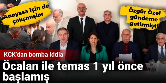 KCK’dan bomba iddia: Öcalan ile temas 1 yıl önce başlamış