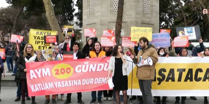 'Katliam yasası' Beşiktaş'ta protesto edildi