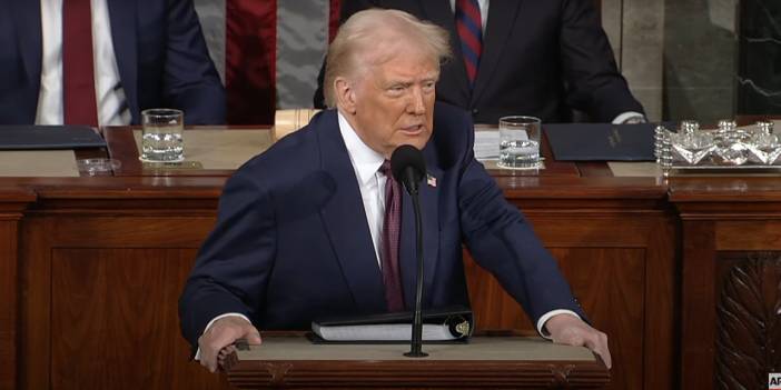Trump ilk kongre konuşmasını yaptı: Zelenskiy'den mektup var!