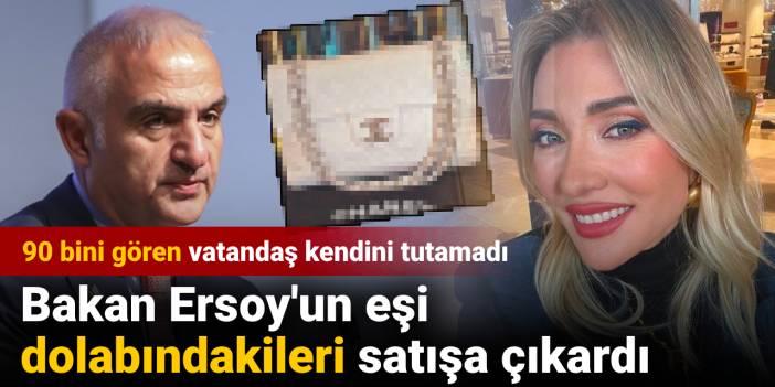 Bakan Ersoy'un eşi dolabındakileri satışa çıkardı: 90 bini gören vatandaş kendini tutamadı