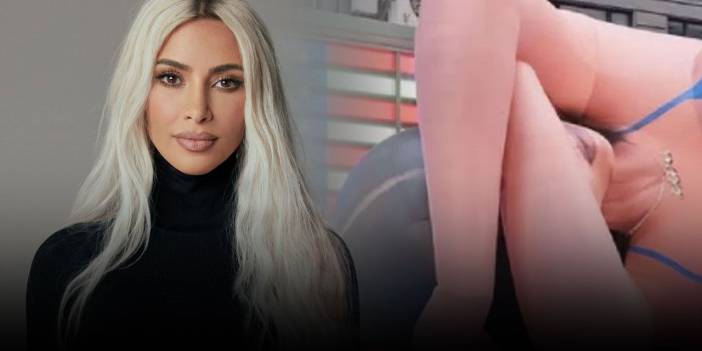 Bikinili Kim Kardashian Times Meydanı’nı ele geçirdi: Tam 18 metre!