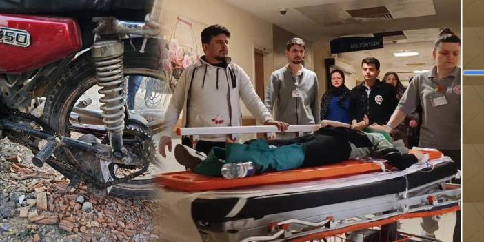 Motosikletin zincirine sıkışan kız çocuğu hastaneye kaldırıldı