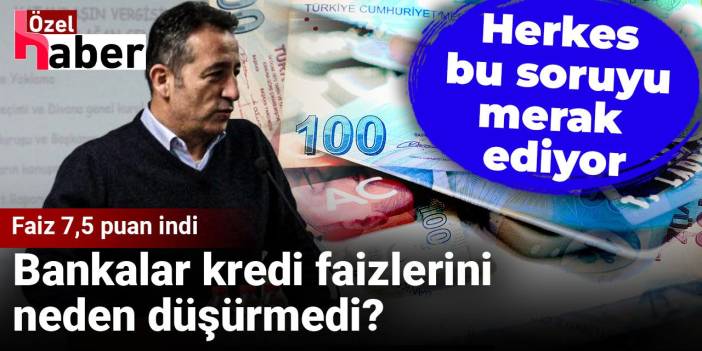 7,5 puan faiz indi. Bankalar kredi faizlerini neden düşürmedi?