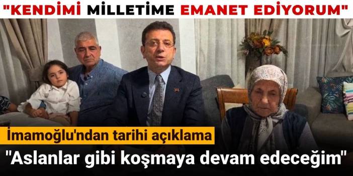 SON DAKİKA! İmamoğlu'ndan tarihi açıklama: Diploma iptali sonrası yol haritası ne olacak?