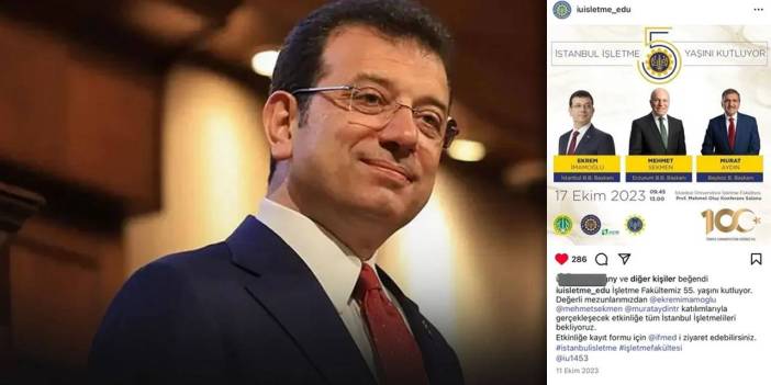 Üniversitenin 2023'teki İmamoğlu paylaşımı gündem oldu