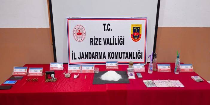 Rize'de uyuşturucu operasyonu