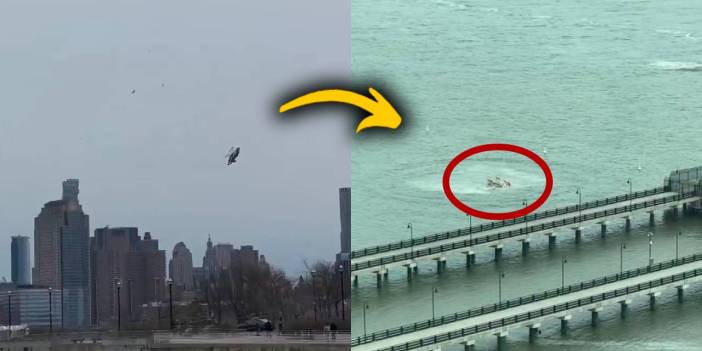 SON DAKİKA! New York'ta helikopter düştü