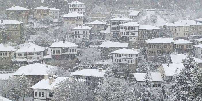 Safranbolu karlar altında: Tarih beyazla buluştu