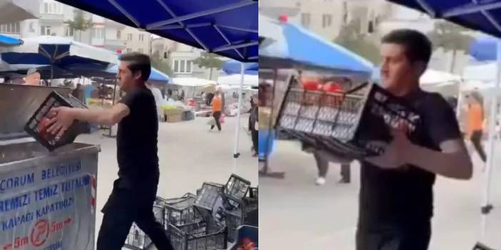 Ürünlerini çöpe döken esnafın pazar yeri iptal edildi