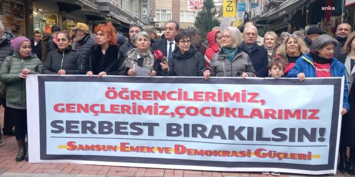 Samsun'da 'tutuklu öğrenciler serbest bırakılsın' çağrısı
