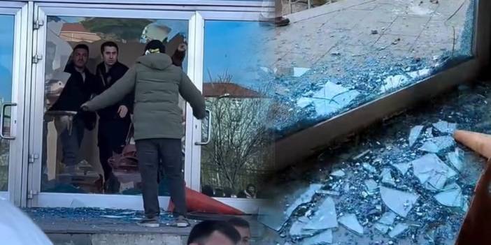 Taraftarlar stadın cam kapısını kırdı: Maç sonu ortalık karıştı