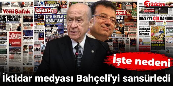 İktidar medyası Bahçeli'yi sansürledi, işte nedeni!