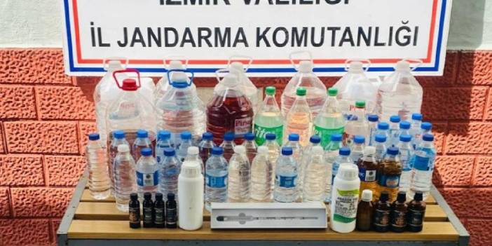 İzmir’de 8 ton kaçak alkol ele geçirildi