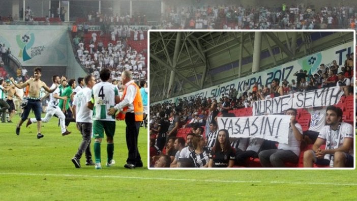 Konyaspor yönetimi: Taraftarımız Nuriye ve Semih pankartıyla tahrik edildi