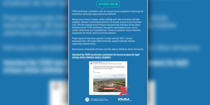 DMM'den İmamoğlu'nun 'Kanal İstanbul' sözlerine açıklama