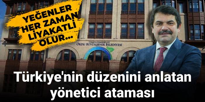 Türkiye'nin düzenini anlatan yönetici ataması