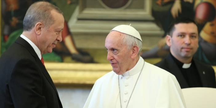 Erdoğan'dan Papa Fransuva için taziye mesajı