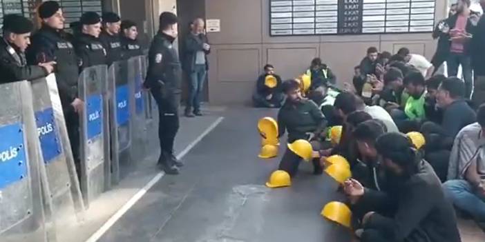 Hacıosmanoğlu’nun kapısında yattılar: “Haklarımızı alana kadar direneceğiz”