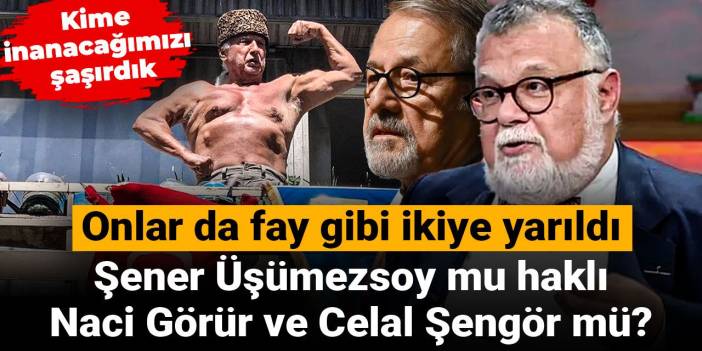 Onlar da fay gibi ikiye yarıldı: Şener Üşümezsoy mu haklı Naci Görür ve Celal Şengör mü?