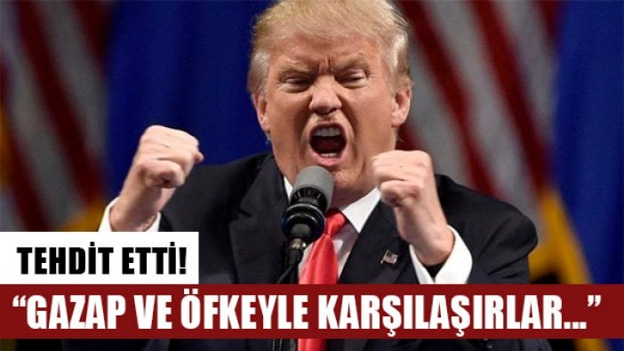 Donald Trump'tan Kuzey Kore'ye: Ateş ve gazapla karşılaşacaklar