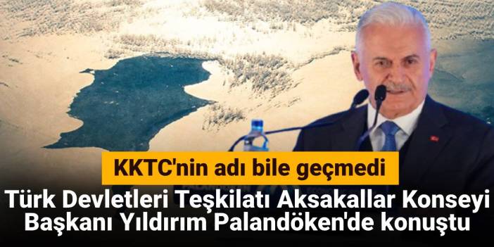 Türk Devletleri Teşkilatı Aksakallar Konseyi Başkanı Yıldırım Palandöken'de konuştu: KKTC'nin adı bile geçmedi