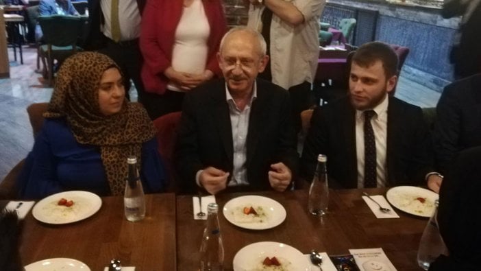 Kılıçdaroğlu, imam hatipliler ile iftar yaptı