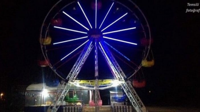 Lunapark'ta dehşet! Saçını keserek kurtardılar