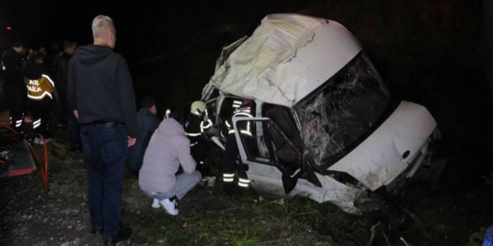 Samsun'da minibüs şarampole devrildi: 1 ölü, 4 yaralı