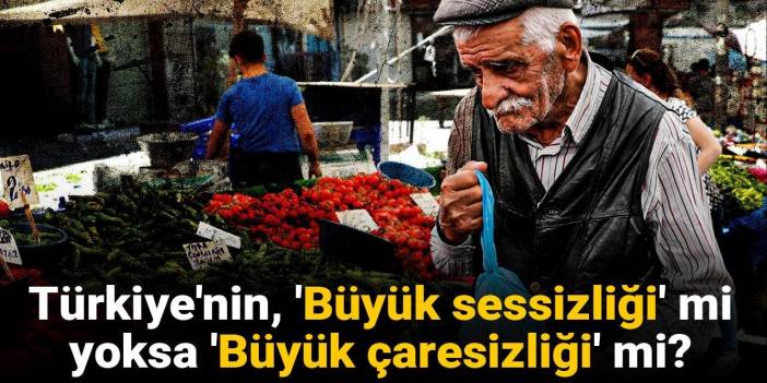 Türkiye'nin, 'Büyük sessizliği' mi yoksa 'Büyük çaresizliği' mi?