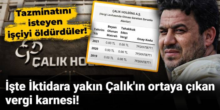 İşte Çalık Holding'in vergi karnesi!