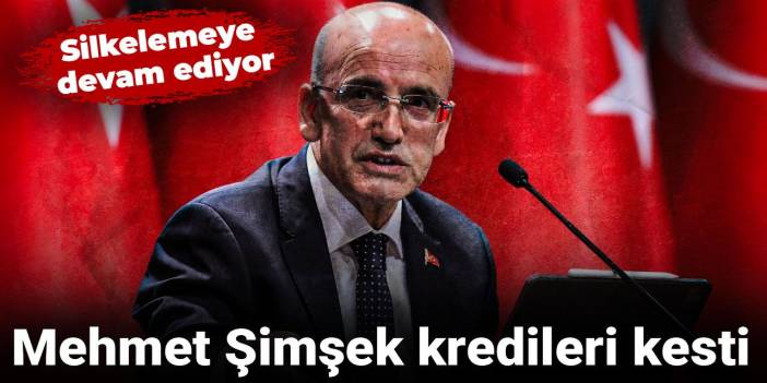 Mehmet Şimşek kredileri kesti: Silkelemeye devam ediyor