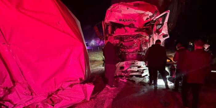 Ordu’da kamyonlar çarpıştı: 1 ölü 1 ağır yaralı