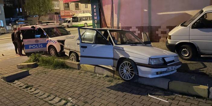 Alkollü sürücü polisten kaçtı, kaza yapınca yakalandı
