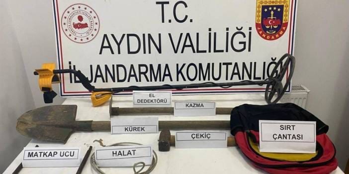 Aydın’da kaçak kazıya suçüstü: SİT alanında 3 gözaltı