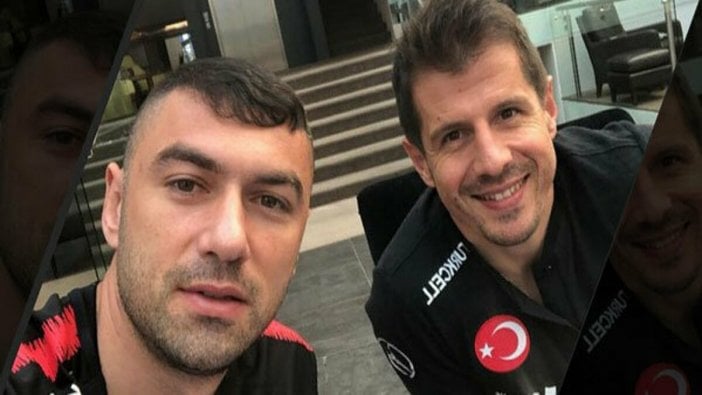 Burak Yılmaz ve Emre Belözoğlu'dan "fırça krizine" esprili gönderme