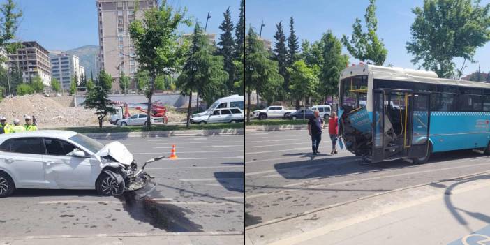 Otomobil otobüse çarptı: Ölü ve yaralılar var