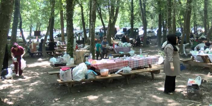 Bayramı İstanbul'da geçirenler Belgrad Ormanı'na akın etti
