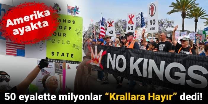 Amerika ayakta: 50 eyalette milyonlar "Krallara Hayır" dedi