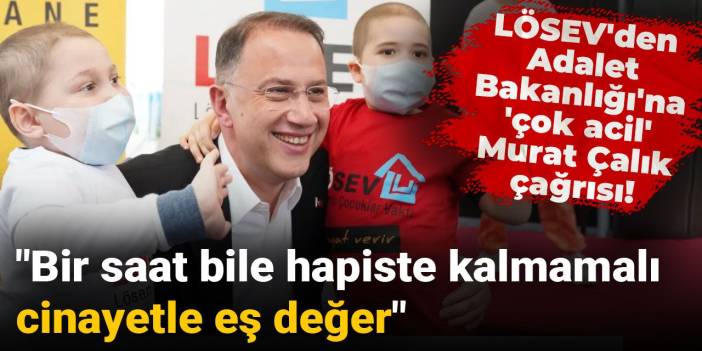 LÖSEV'den Adalet Bakanlığı'na Murat Çalık 'çok acil' çağrısı! "Bir saat bile hapiste kalmamalı, cinayetle eş değer"