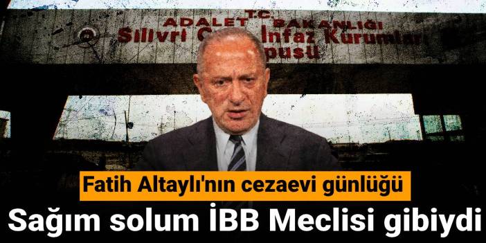 Fatih Altaylı'nın cezaevi günlüğü: Sağım solum İBB Meclisi gibiydi