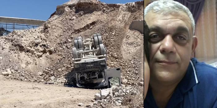 Kum ocağında kamyon devrildi: 1 işçi öldü