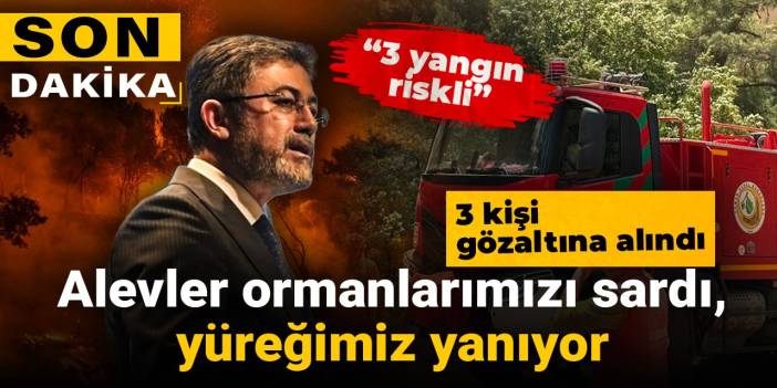 Son dakika | Alevler ormanlarımızı sardı, yüreğimiz yanıyor: 3 kişi gözaltına alındı