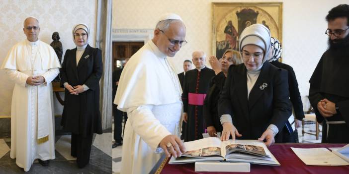 Emine Erdoğan, Papa ile görüştü