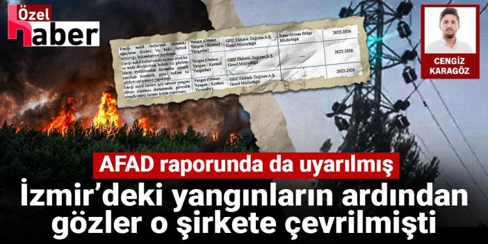 İzmir’deki yangının ardından gözler o şirkete çevrilmişti: AFAD raporunda da uyarılmış
