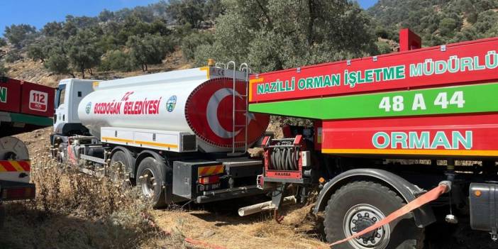 Zeytinlik yangını kontrol altına alındı