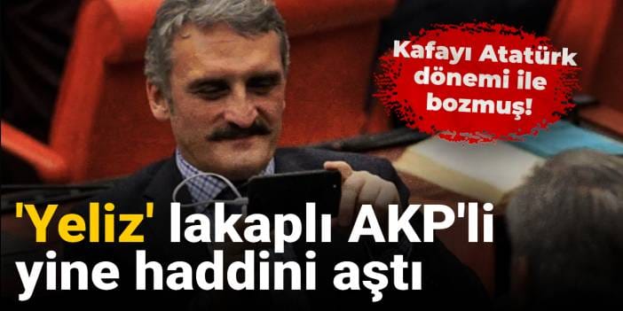 'Yeliz' lakaplı AKP'li yine haddini aştı: Kafayı Atatürk dönemi ile bozmuş!